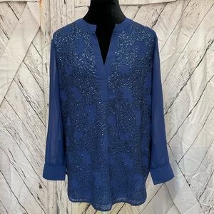 Chico’s Women’s Sequin top Sz 0